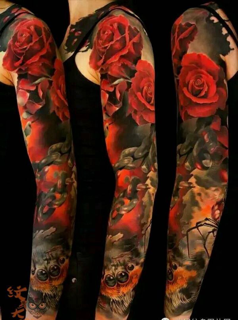 那些牛逼花臂!纹身图片_