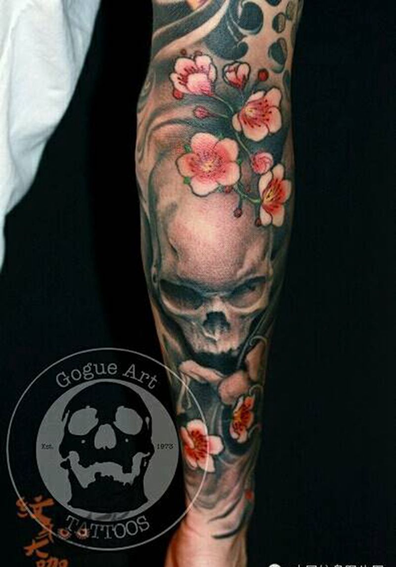 那些骷髅！纹身图片_