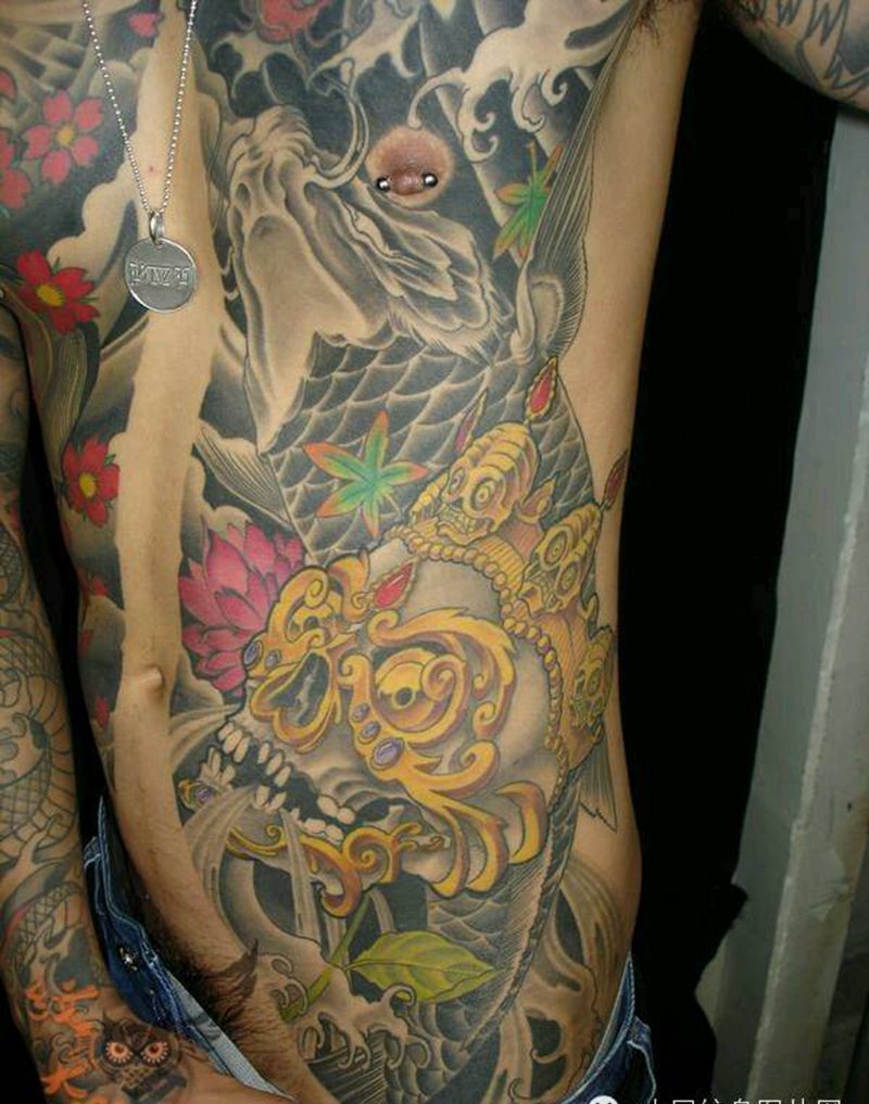 那些嘎巴拉！纹身图片_