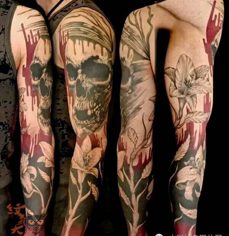 那些牛逼花臂!纹身图片_