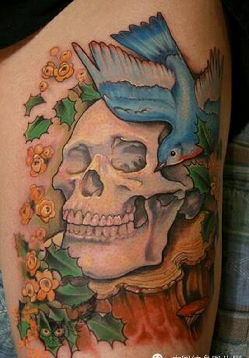 那些骷髅！纹身图片_