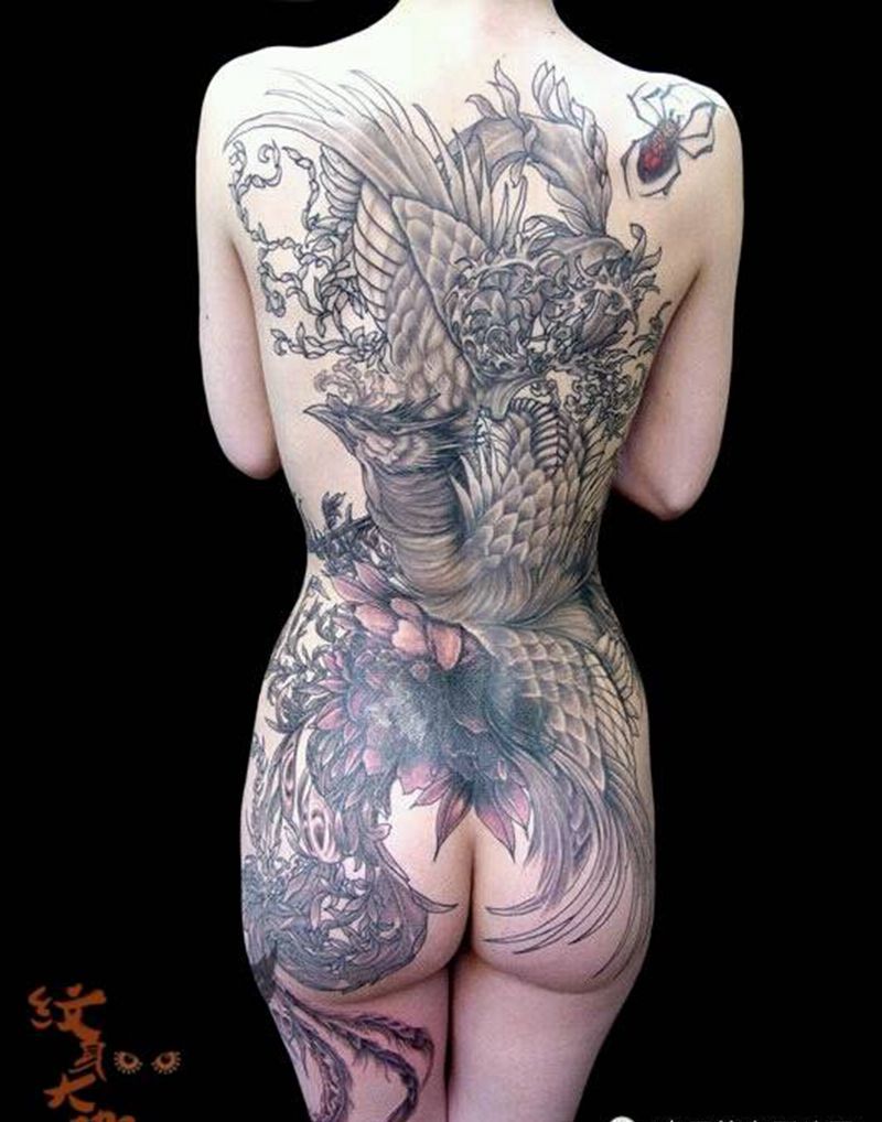 那些凤凰!纹身图片_