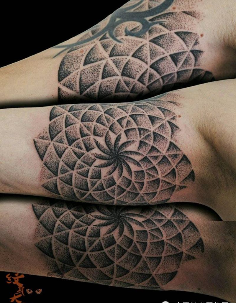 那些点刺！纹身图片_