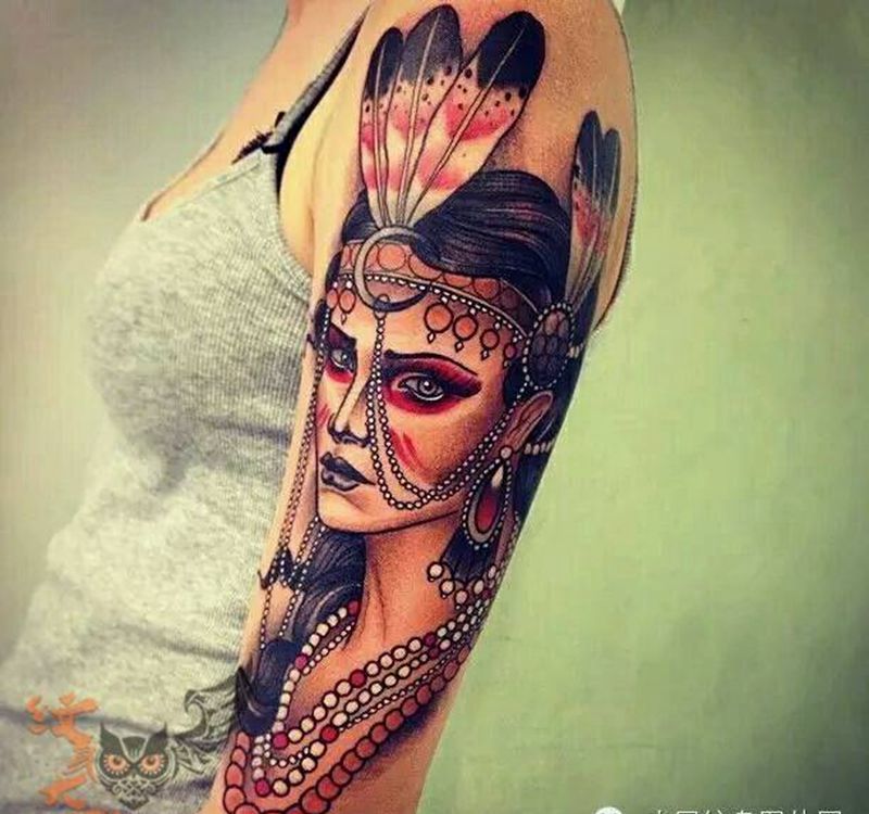 那些school妹子！纹身图片_