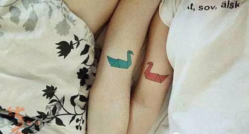那些情侣！！纹身图片_