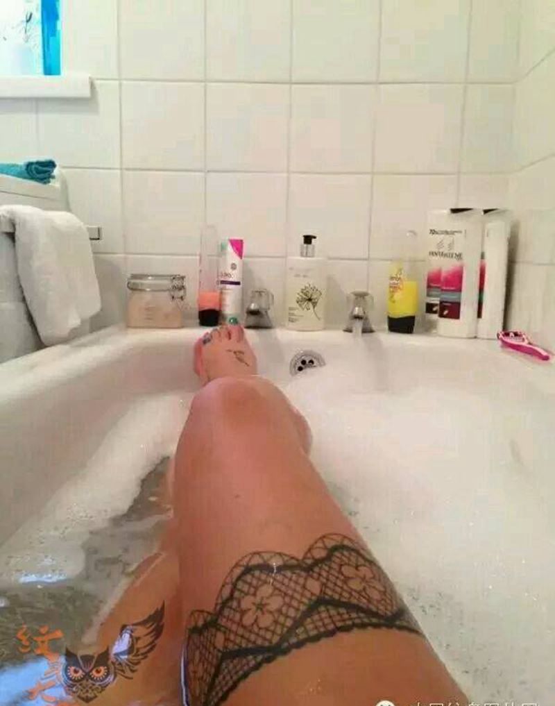 那些性感蕾丝！纹身图片_