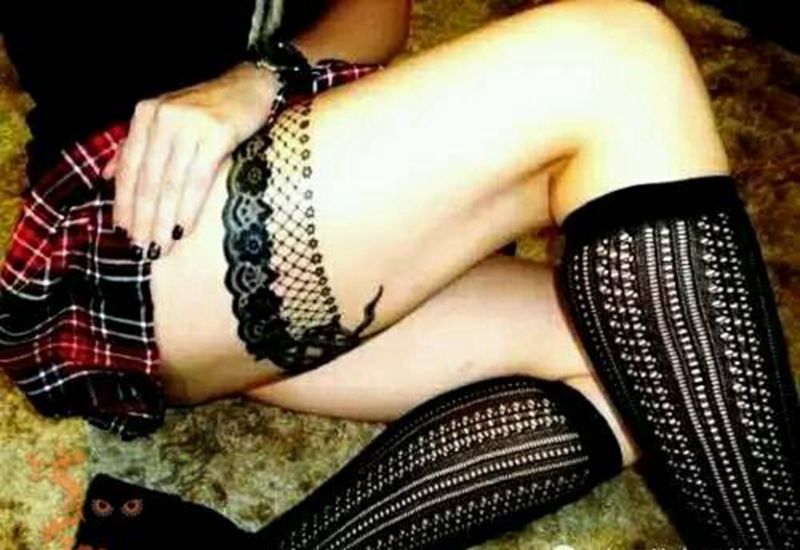 那些性感蕾丝！纹身图片_