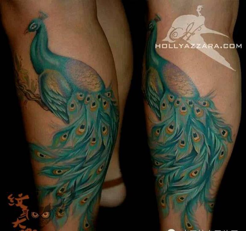 那些孔雀！纹身图片_