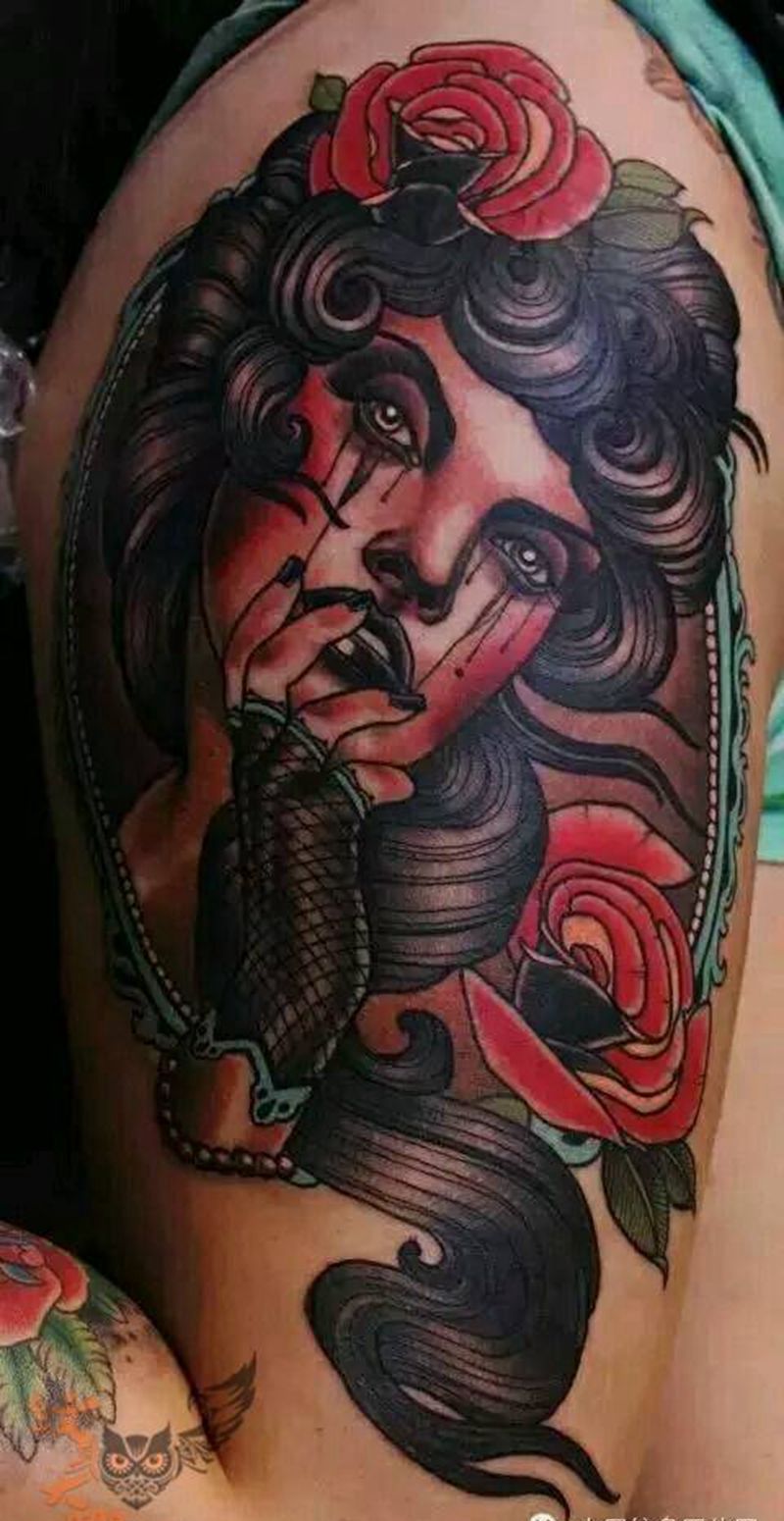 那些school妹子！纹身图片_