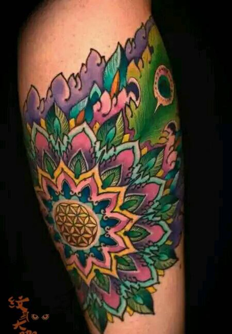 素材参考！花！纹身图片_