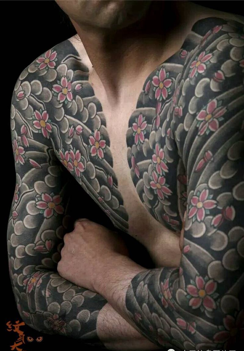 那些日式大板雾！纹身图片_