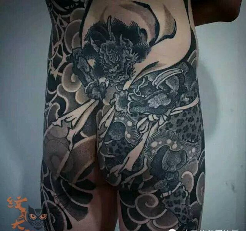 那些日式大板雾!纹身图片_