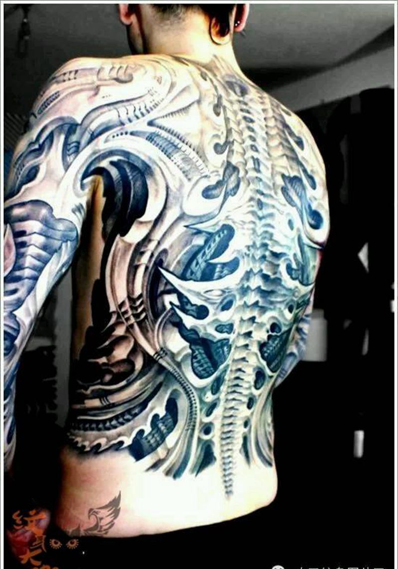 那些3D机械!纹身图片_