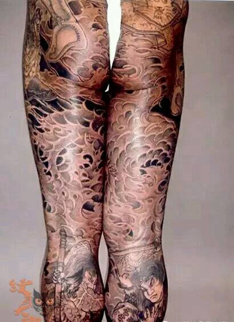 那些日式大板雾！纹身图片_