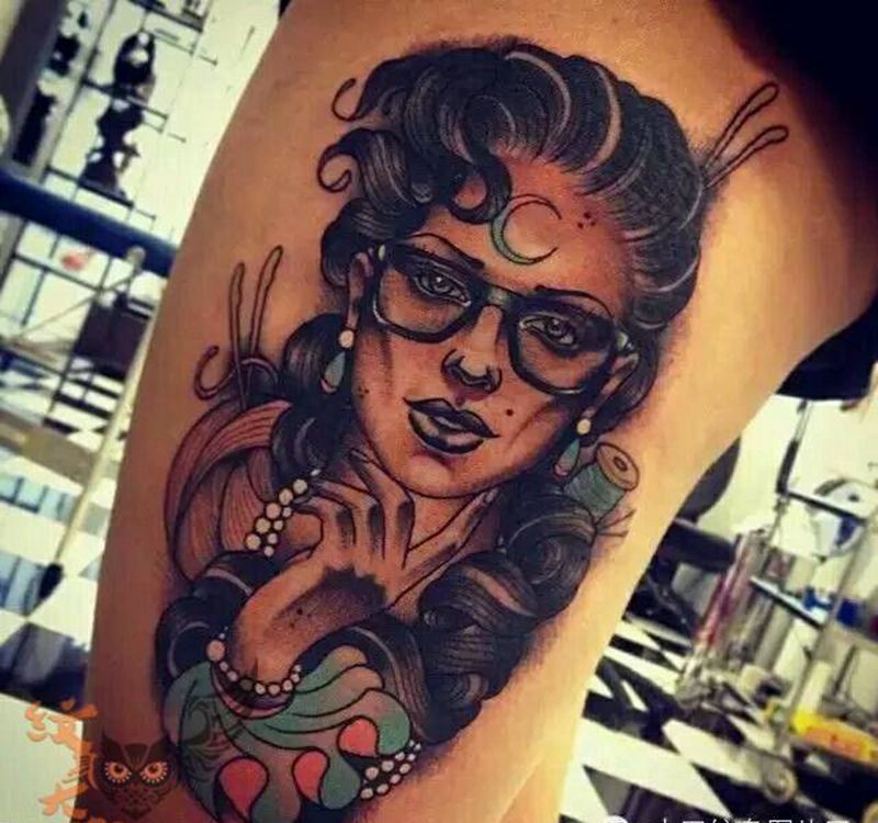 那些school妹子！纹身图片_