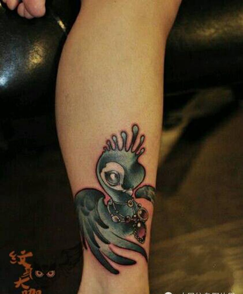 那些孔雀！纹身图片_