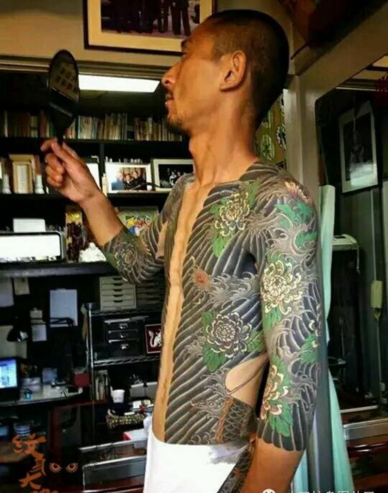 那些日式大板雾！纹身图片_