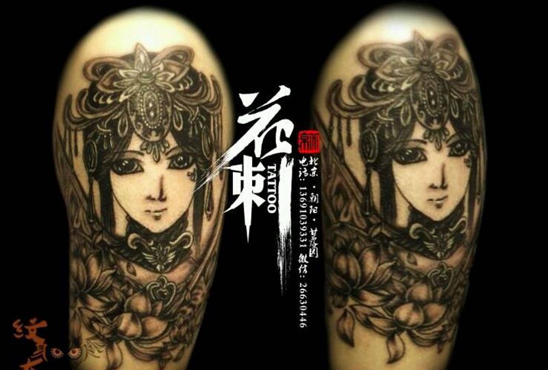 莲花仙子纹身图片_