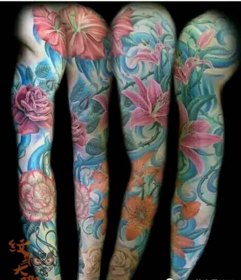 那些花儿!纹身图片_