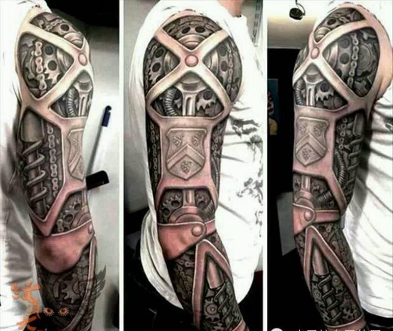 那些3D机械!纹身图片_