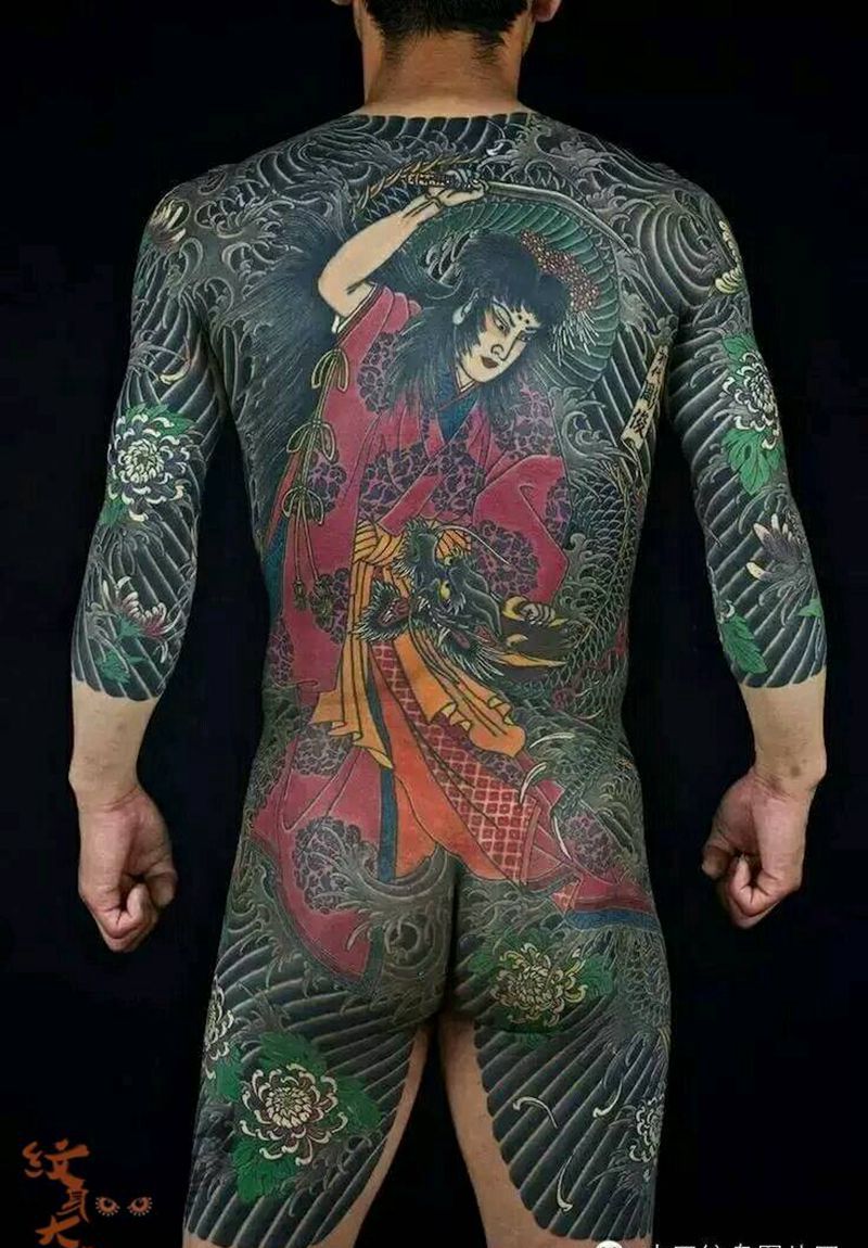 那些日式大板雾！纹身图片_