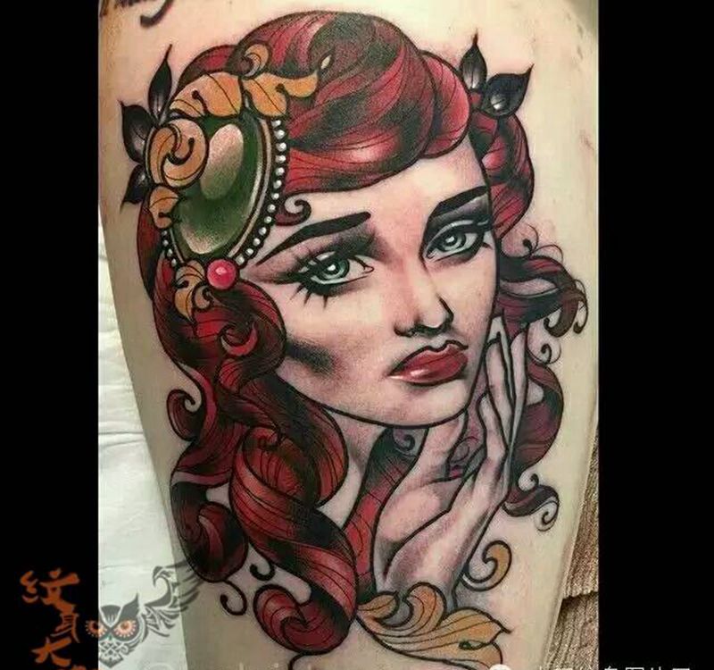 那些school妹子！纹身图片_