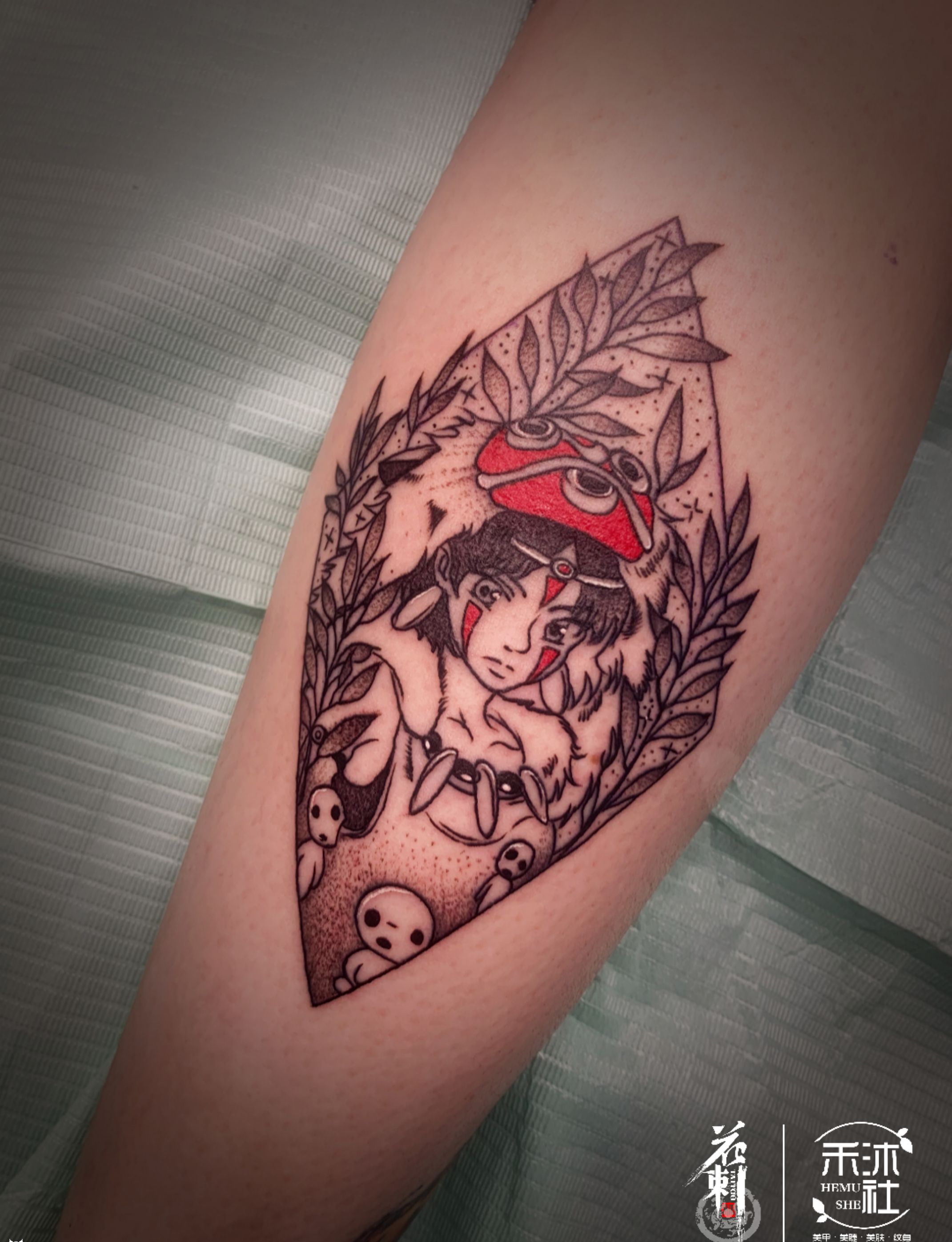 点刺部落插图纹身图片_手臂点刺纹身图案