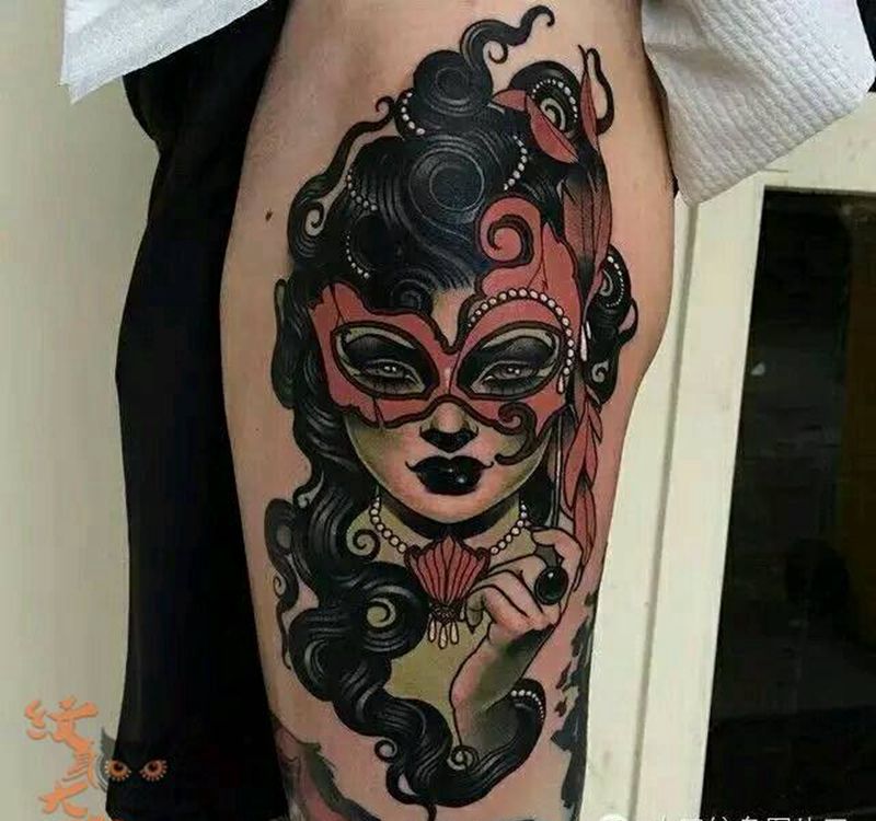 那些school妹子！纹身图片_