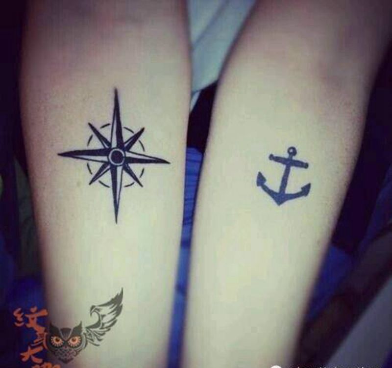 那些情侣！！纹身图片_