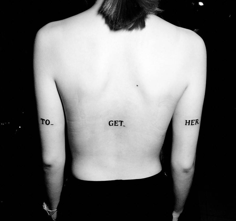 今日工作。权志龙忠实铁粉纹身图片_手臂背部清新字符纹身图案