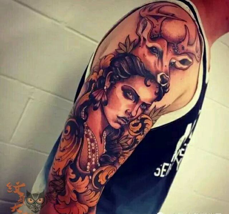 那些school妹子！纹身图片_