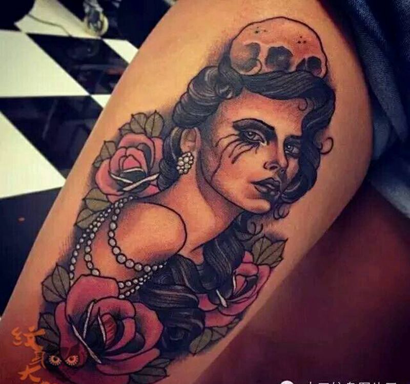 那些school妹子！纹身图片_