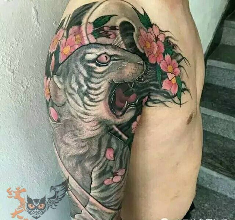 那些传统花臂!纹身图片_