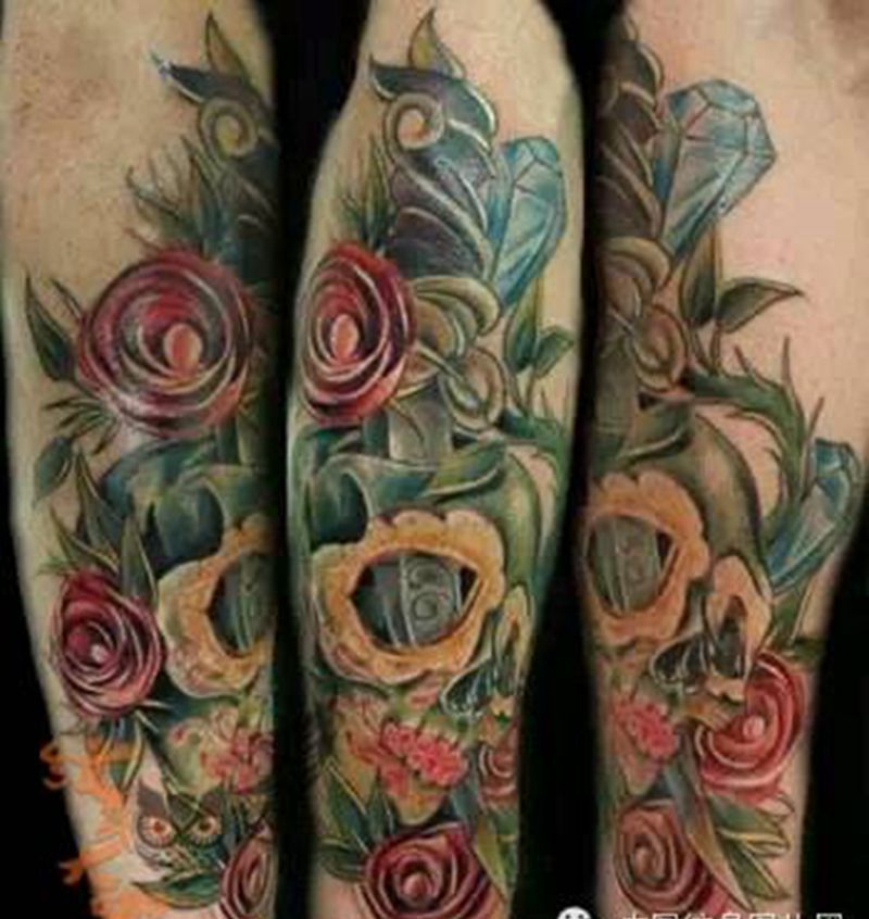 那些骷髅！纹身图片_