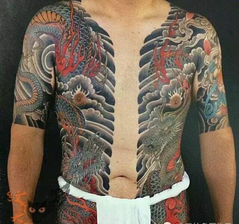 那些日式大板雾!纹身图片_