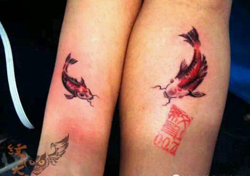 那些情侣！！纹身图片_