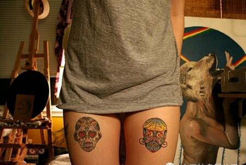 那些骷髅!纹身图片_