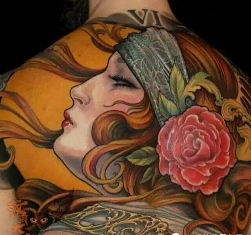 那些school妹子！纹身图片_