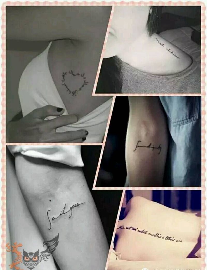 那些小清新！纹身图片_