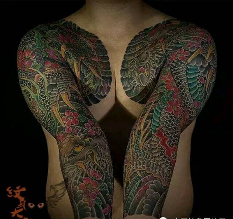 那些日式大板雾！纹身图片_