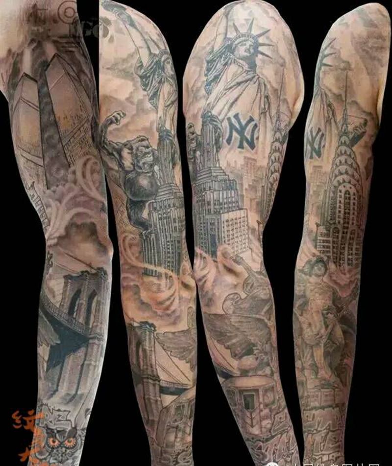 那些牛逼花臂!纹身图片_