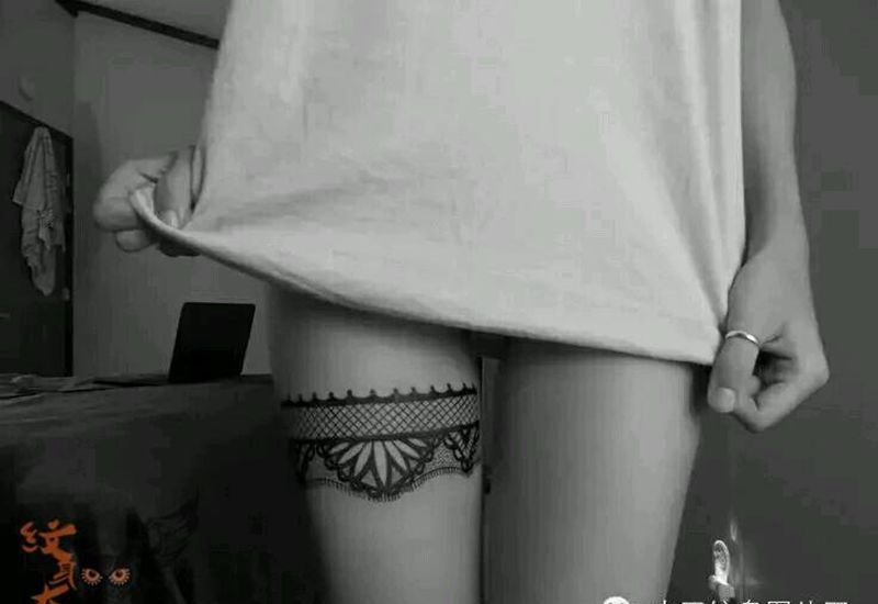 那些性感蕾丝！纹身图片_