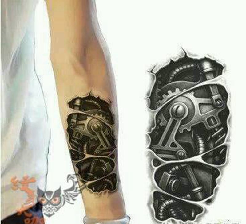 那些3D机械!纹身图片_