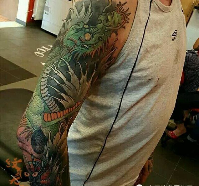 那些传统花臂!纹身图片_