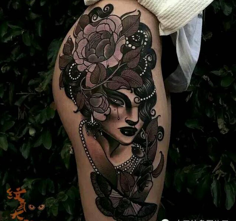 那些school妹子！纹身图片_