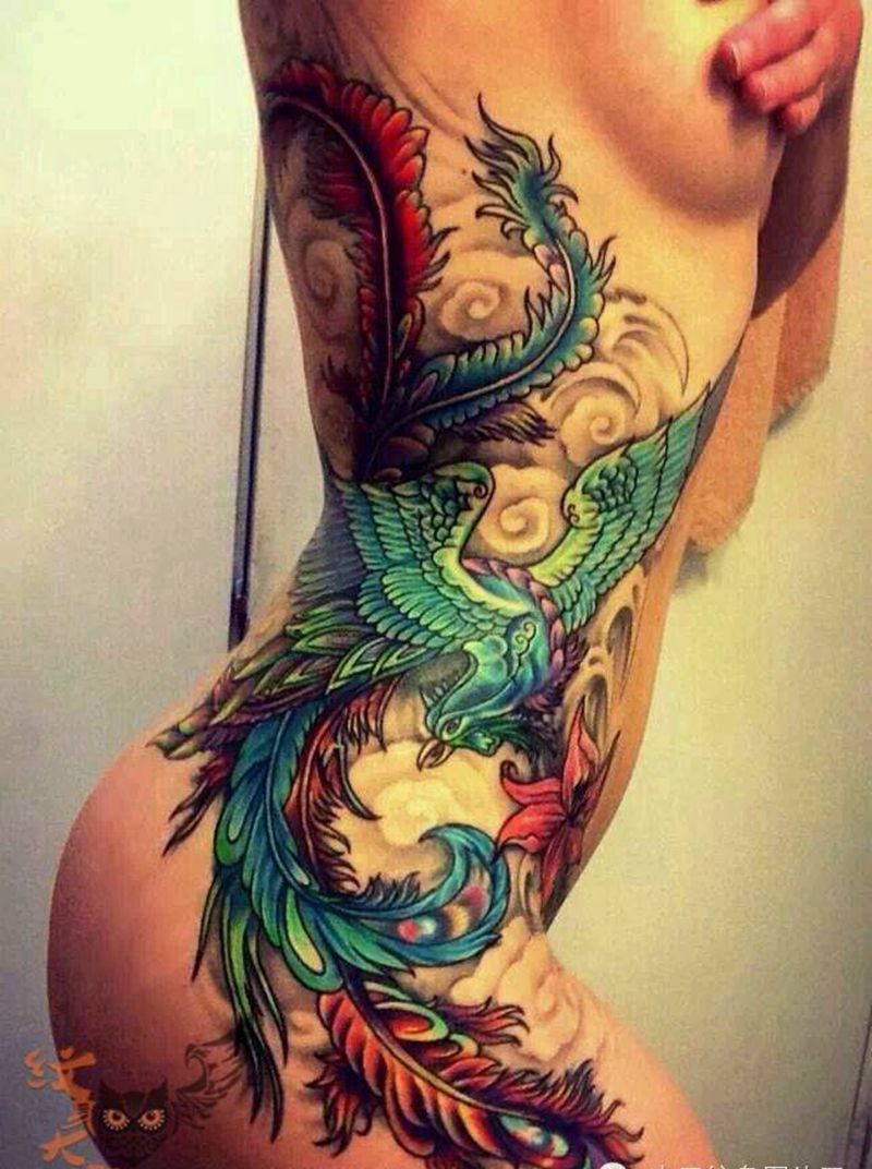 那些凤凰！纹身图片_