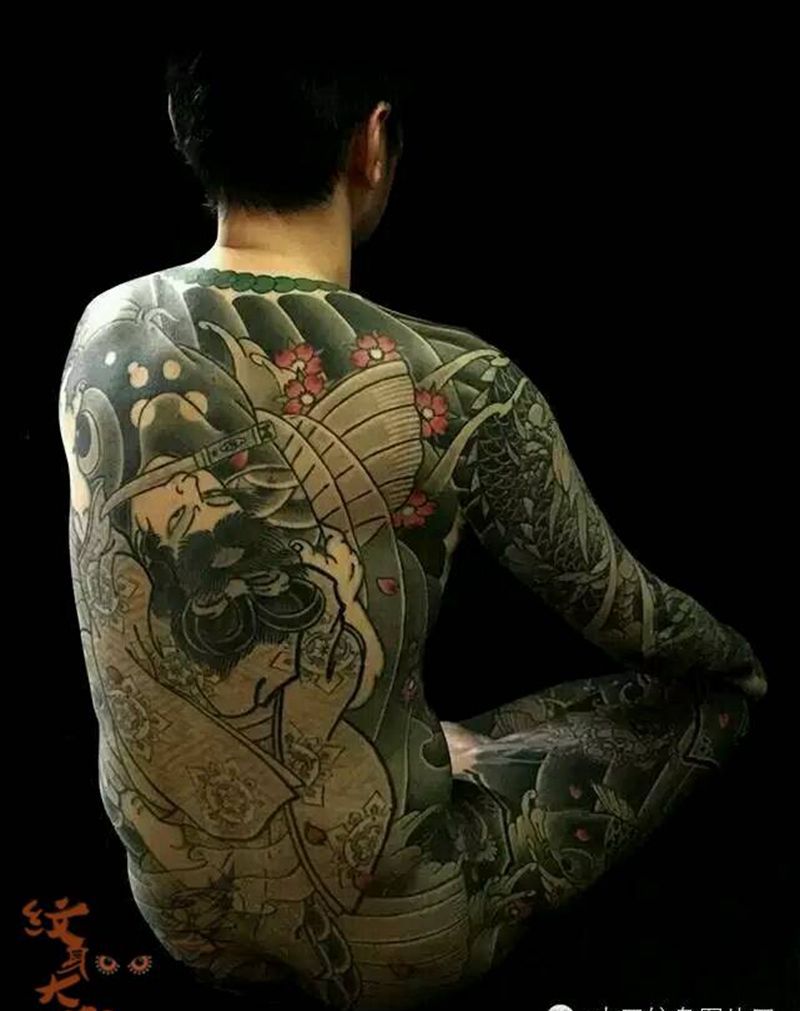 那些日式大板雾!纹身图片_