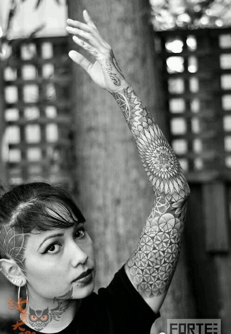 那些点刺！纹身图片_