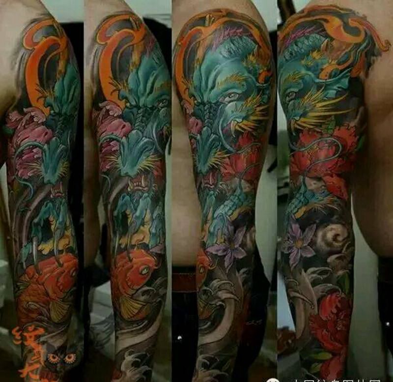 那些牛逼花臂!纹身图片_