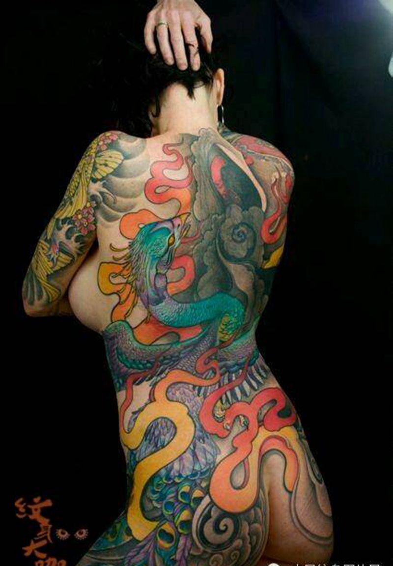 那些孔雀！纹身图片_